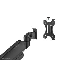 Neomounts DS70PLUS-450BL1 Monitorarm 17-49" - Gasfeder - Topfix - 180°-Stopp - Klemme/Durchführung - 18 kg - 43,2 cm (17") - 124,5 cm (49") - 100 x 100 mm - Schwarz