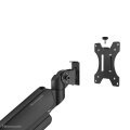 Neomounts DS70PLUS-450BL1 Monitorarm 17-49" - Gasfeder - Topfix - 180°-Stopp - Klemme/Durchführung - 18 kg - 43,2 cm (17") - 124,5 cm (49") - 100 x 100 mm - Schwarz
