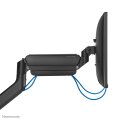 Neomounts DS70PLUS-450BL1 Monitorarm 17-49" - Gasfeder - Topfix - 180°-Stopp - Klemme/Durchführung - 18 kg - 43,2 cm (17") - 124,5 cm (49") - 100 x 100 mm - Schwarz