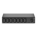 APC RACK PDU - BASIC - 0 HE/1 HE - 120–240 V/15 A - 220–240 V/10 A - (8) C13 - Standard - 0U/1U - Horizontal/Vertikal - Schwarz - 8 AC-Ausgänge - C13-Koppler