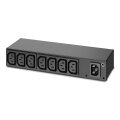 APC RACK PDU - BASIC - 0 HE/1 HE - 120–240 V/15 A - 220–240 V/10 A - (8) C13 - Standard - 0U/1U - Horizontal/Vertikal - Schwarz - 8 AC-Ausgänge - C13-Koppler