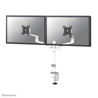 Neomounts DS60-425WH2 Monitorarm 17-27" - platzsparend - Klemme/Durchführung - 43,2 cm (17") - 68,6 cm (27") - 100 x 100 mm - Höhenverstellung - Weiß
