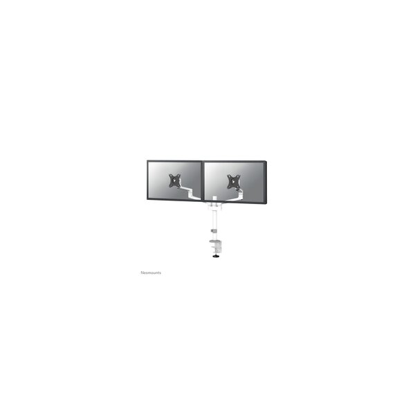 Neomounts DS60-425WH2 Monitorarm 17-27" - platzsparend - Klemme/Durchführung - 43,2 cm (17") - 68,6 cm (27") - 100 x 100 mm - Höhenverstellung - Weiß