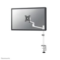 Neomounts DS60-425WH1 Monitorarm 17-27" - platzsparend - Klemme/Durchführung - 8 kg - 43,2 cm (17") - 68,6 cm (27") - 100 x 100 mm - Weiß