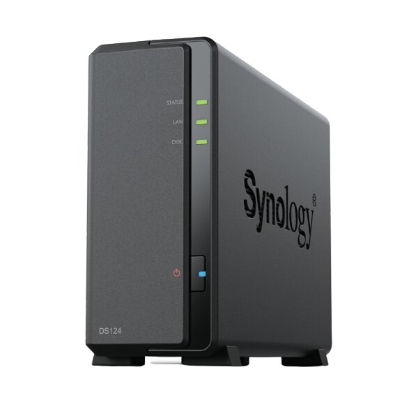 Synology DiskStation DS124 - NAS - Desktop - Realtek - RTD1619B - 1 GB - DDR4