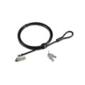 Kensington Slim NanoSaver® 2.0 Laptopschloss - 1,8 m - Kensington - Schlüssel - Karbonstahl - Schwarz - Silber