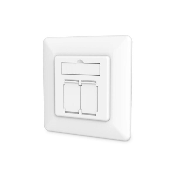 DIGITUS - DN-9010/8-2 - CAT.6a Datendose, 2xRJ45, UP