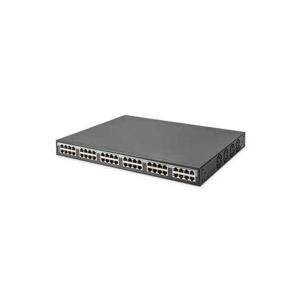 DIGITUS 24-Port 10G Ethernet PoE+ Injektor, 802.3at, 370 W
