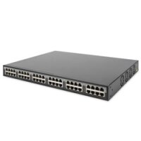 DIGITUS 24-Port 10G Ethernet PoE+ Injektor, 802.3at, 370 W