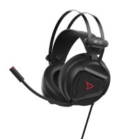 Steelplay HP51 - Kopfhörer - Kopfband - Gaming - Schwarz - Rot - Binaural - Drehregler