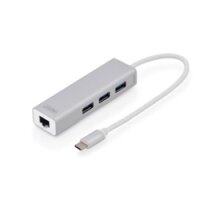 DIGITUS USB Typ C 3-Port Hub + Gigabit Ethernet