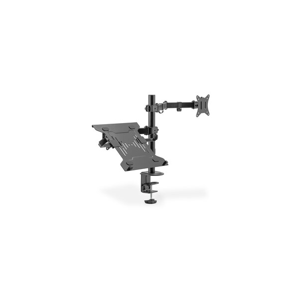 DIGITUS Single Monitorhalterung & Notebookhalterung, 1x32", 2x 9 kg