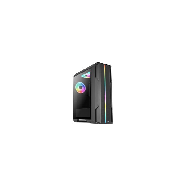 AEROCOOL ADVANCED TECHNOLOGIES Aerocool Splinter Duo - Midi Tower - PC - Schwarz - ATX - micro ATX - Mini-ITX - ABS - SPCC - 16,1 cm