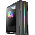 AEROCOOL ADVANCED TECHNOLOGIES Aerocool Splinter Duo - Midi Tower - PC - Schwarz - ATX - micro ATX - Mini-ITX - ABS - SPCC - 16,1 cm