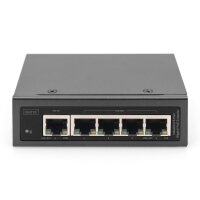 DIGITUS Industrieller 5-Port Gigabit PoE Extender