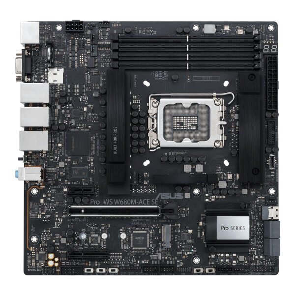 ASUS PRO WS W680M-ACE SE - Intel - LGA 1700 - Intel® Core™ i3 - Intel® Core™ i5 - Intel® Core™ i7 - Intel® Core™ i9 - LGA 1700 - DDR5-SDRAM - 192 GB