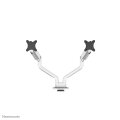 Neomounts DS70S-950WH2 Monitorarm 17-35" - Gasfeder - Topfix - 180°-Stopp - Klemme/Durchführung - 43,2 cm (17") - 88,9 cm (35") - 100 x 100 mm - Höhenverstellung - Weiß