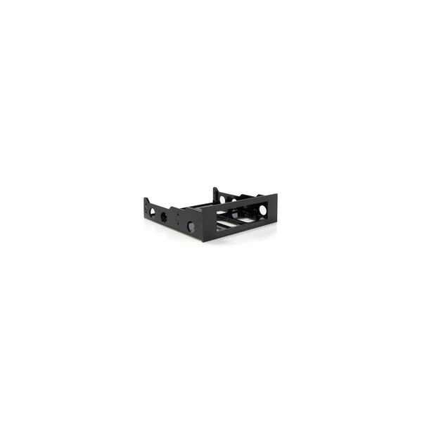 StarTech.com Speichereinschubadapter für 3.5" (8.9cm) Festplatten auf 5.25" (13.3cm) Schacht - 13,3 cm (5.25") - Frontblende - Schwarz - 3.5" - Kunststoff - 133,4 mm