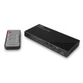 Lindy 38313 - AV-Matrix-Umschalter - 7680 x 4320 Pixel - 40 Gbit/s - LPCM - Schwarz - Metall