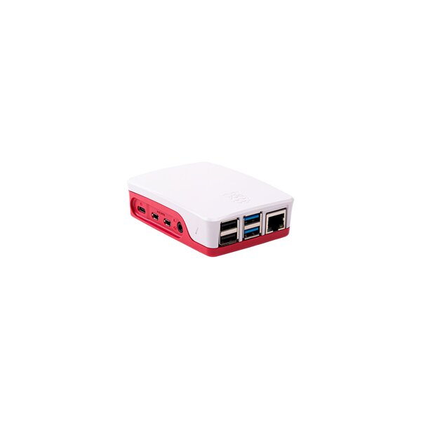 Raspberry Pi Gehäuse für Pi 4 B weiß/rot 4