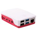 Raspberry Pi Gehäuse für Pi 4 B weiß/rot 4