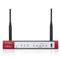 ZyXEL USGFlex Security Gateway 50. Porte: 1xWAN, 4xLAN/DMZ, 1xUSB. WiFi 6 AX1800. VPN: 10 IPSec/L2TP, 5 SSL (espandibile a 15). Single Sign-On. PCI DSS Compliant. Servizi Content Filtering (HTTPS Filtering e GeO IP) opzionali. FREE Nebula Basic Cloud Mana