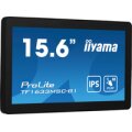 Iiyama ProLite Ein 15.6" (39.5 cm) PCAP Open Frame 10-Punkt-Multitouch-Monitor mit Edge-to-Edge Glas und IPS-Panel-Technologie - 39,6 cm (15.6") - 1920 x 1080 Pixel - Full HD - 5 ms - Schwarz