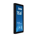 Iiyama ProLite Ein 15.6" (39.5 cm) PCAP Open Frame 10-Punkt-Multitouch-Monitor mit Edge-to-Edge Glas und IPS-Panel-Technologie - 39,6 cm (15.6") - 1920 x 1080 Pixel - Full HD - 5 ms - Schwarz