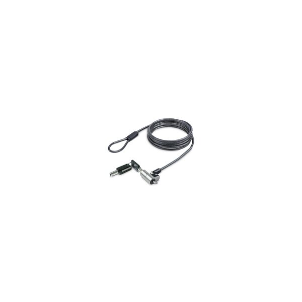 StarTech.com NANOK-LAPTOP-LOCK - 2 m - Nano - 2 Schlüssel - Kunststoff - Stahl - Zink - Schwarz - Silber