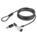 StarTech.com NBLWK-LAPTOP-LOCK - 2 m - Edel - 2 Schlüssel - Kunststoff - Stahl - Schwarz - Silber