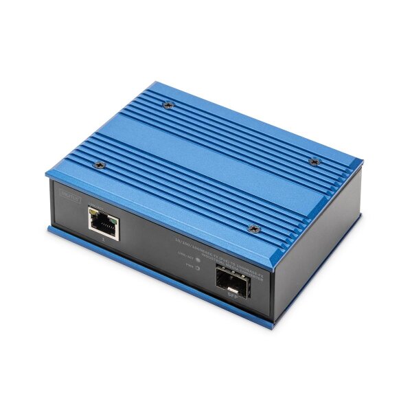 DIGITUS - DN-652104-1 - Ind. GB PoE Medien Conv. SFP