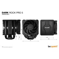 Be Quiet! Dark Rock Pro 5 CPU Kühler für Intel und AMD Prozessoren - CPU-Kühler - AMD Sockel AM4 (Ryzen)
