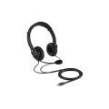 Kensington USB-C HiFi-Kopfhörer mit Mikrofon - Kabelgebunden - Anrufe/Musik - Kopfhörer - Schwarz