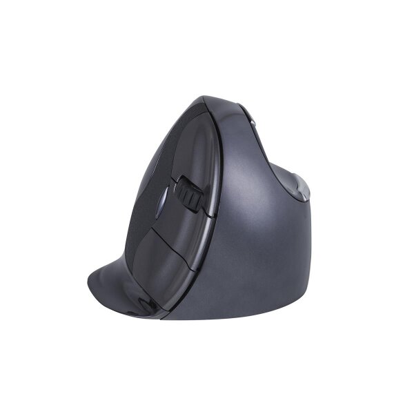Bakker Evoluent D Wireless - rechts - Vertikale Ausführung - Laser - RF Wireless - 3200 DPI - Schwarz