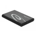 Delock Externes Gehäuse für 2.5? SATA HDD / SSD mit SuperSpeed USB 10 Gbps (USB 3.1 Gen 2) - HDD / SSD-Gehäuse - 2.5" - Serial ATA III - 6 Gbit/s - Hot-Swap - Schwarz