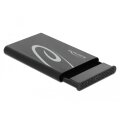 Delock Externes Gehäuse für 2.5? SATA HDD / SSD mit SuperSpeed USB 10 Gbps (USB 3.1 Gen 2) - HDD / SSD-Gehäuse - 2.5" - Serial ATA III - 6 Gbit/s - Hot-Swap - Schwarz