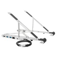 Targus AWU100005GL - Laptop-Ständer - Silber - Aluminium - 25,4 cm (10") - 39,6 cm (15.6") - USB 3.2 Gen 1 (3.1 Gen 1) Type-C
