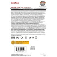 SanDisk Ultra - 64 GB - USB Typ-A - 3.2 Gen 1 (3.1 Gen 1) - 100 MB/s - Dia - Schwarz