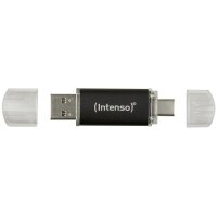 Intenso 3539490 - 64 GB - USB Type-A / USB Type-C - 3.2 Gen 1 (3.1 Gen 1) - 70 MB/s - Kappe - Anthrazit