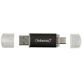 Intenso 3539490 - 64 GB - USB Type-A / USB Type-C - 3.2 Gen 1 (3.1 Gen 1) - 70 MB/s - Kappe - Anthrazit