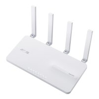 ASUS EBR63 – Expert WiFi - Wi-Fi 6 (802.11ax) - Dual-Band (2,4 GHz/5 GHz) - Ethernet/LAN - Weiß - Tabletop-Router