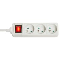 Lindy 73124 Innenraum 3AC outlet(s) Weiß Verlängerungskabel