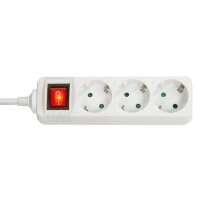 Lindy 73101 Innenraum 3AC outlet(s) Weiß Verlängerungskabel