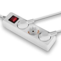 Lindy 73101 Innenraum 3AC outlet(s) Weiß Verlängerungskabel