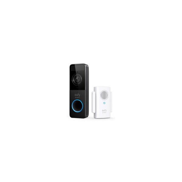 EUFY Video Doorbell 1080p - Schwarz - Weiß - Haus - IP65 - 1600 x 1200 Pixel - 5 m - 1080p