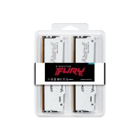 Kingston FURY Beast 64 GB 6000 MT/s DDR5 CL40 DIMM (4er-Kit) White RGB XMP - 64 GB - 4 x 16 GB - DDR5 - 288-pin DIMM - Weiß