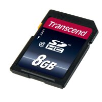 Transcend TS8GSDHC10 - 8 GB - SDHC - Klasse 10 - NAND - 30 MB/s - Schwarz