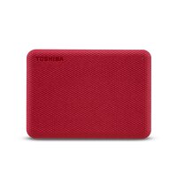 Toshiba Canvio Advance - 4 TB - 2.5" - 2.0/3.2 Gen 1 (3.1 Gen 1) - Rot
