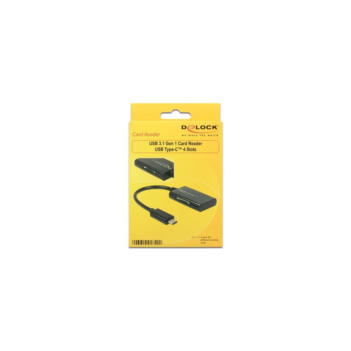 Delock 91740 - MMC - MMCmicro - Speicherstick (MS) - MicroSD (TransFlash) - MicroSDHC - MicroSDXC - SD - SDHC - SDXC - Schwarz - 480 Mbit/s - 2048 GB - USB 3.2 Gen 1 (3.1 Gen 1) Type-C - USB