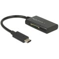 Delock 91740 - MMC - MMCmicro - Speicherstick (MS) - MicroSD (TransFlash) - MicroSDHC - MicroSDXC - SD - SDHC - SDXC - Schwarz - 480 Mbit/s - 2,05 TB - USB 3.2 Gen 1 (3.1 Gen 1) Type-C - USB